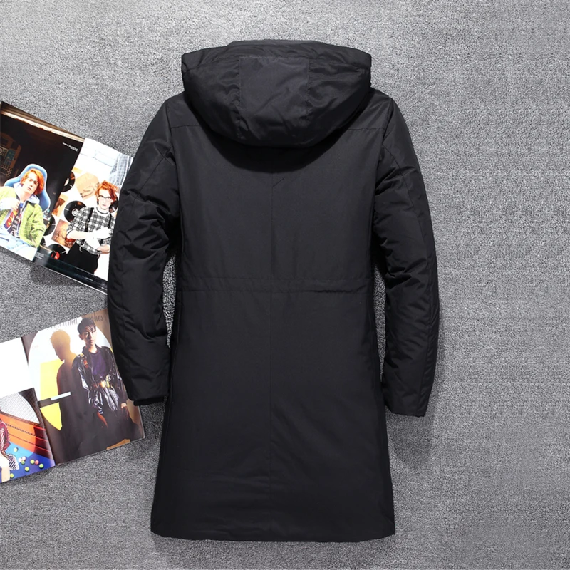 Long Down Jacket Men's Top Quality Thick Winter 2022 New Hat Separate Warm Parka Waterproof and Windproof New Men Mens Jacket