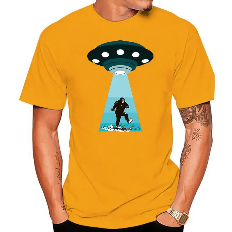 

Рубашка Bigfoot Alien, футболки Bigfoot, мужская рубашка, женская рубашка, размеры унисекс, женская футболка с круглым вырезом