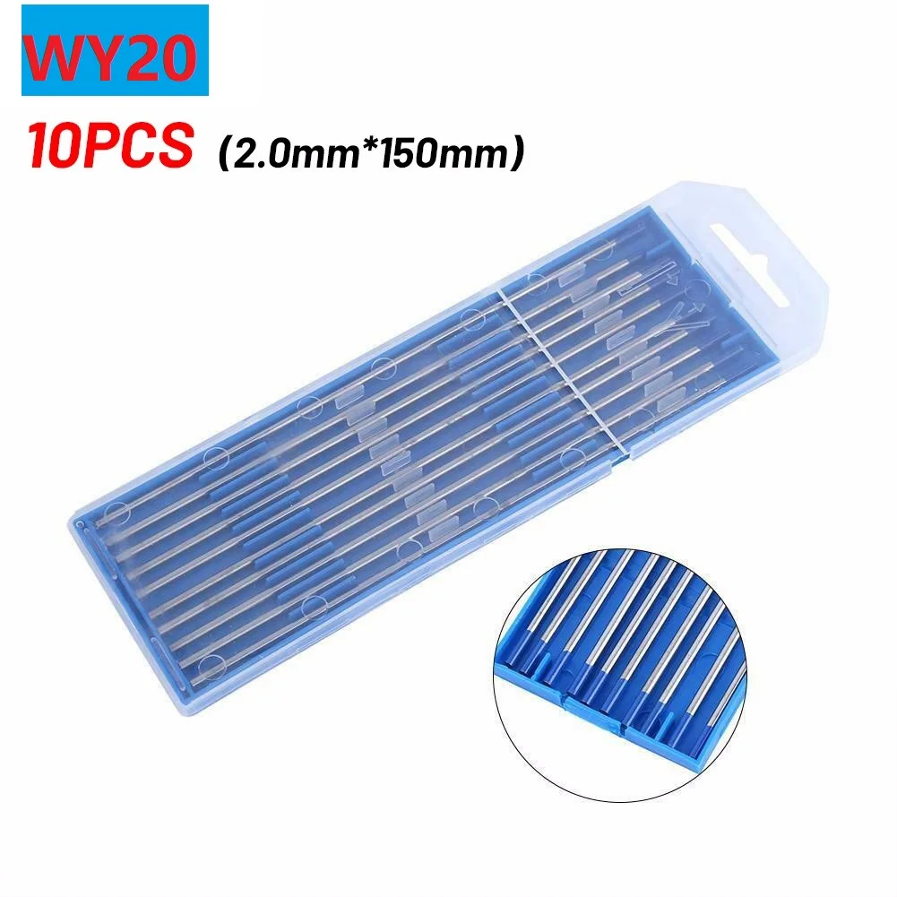 10pcs Tungsten Electrodes Professional Welding Electrodes WY20 Tig Rod 2.0-4.0mm For TIG Welding Machine Tungsten Electrodes