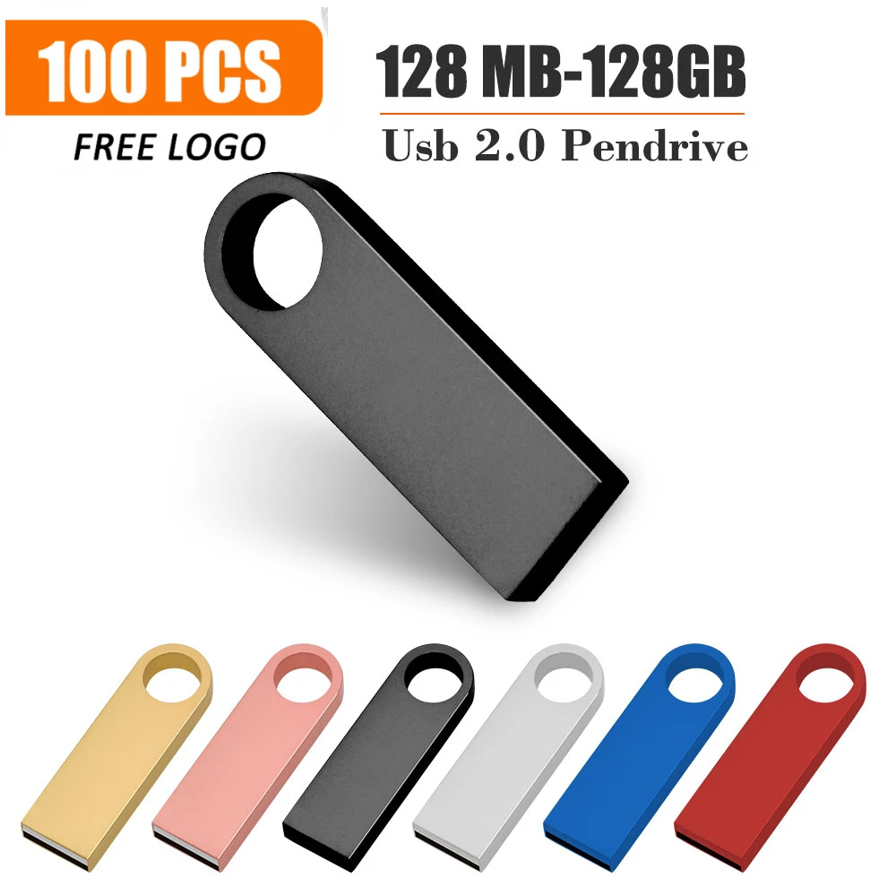 100 шт./партия USB-флеш-накопитель с логотипом на заказ 128 Мб 4 ГБ 8 16 32 64