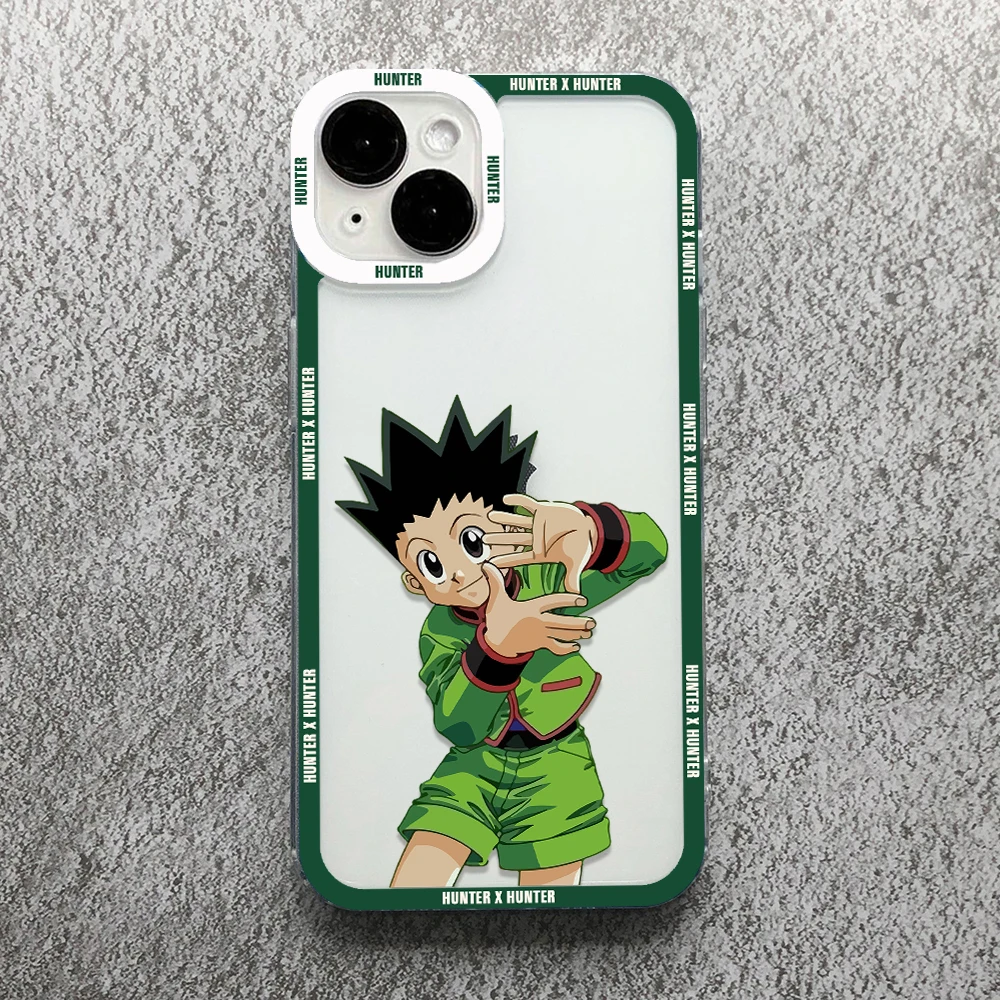 Чехол для телефона с аниме Hisoka Hunter X прозрачный чехол iPhone 11 12 13 14 15 Pro Max Mini XS XR SE 7 8 Plus