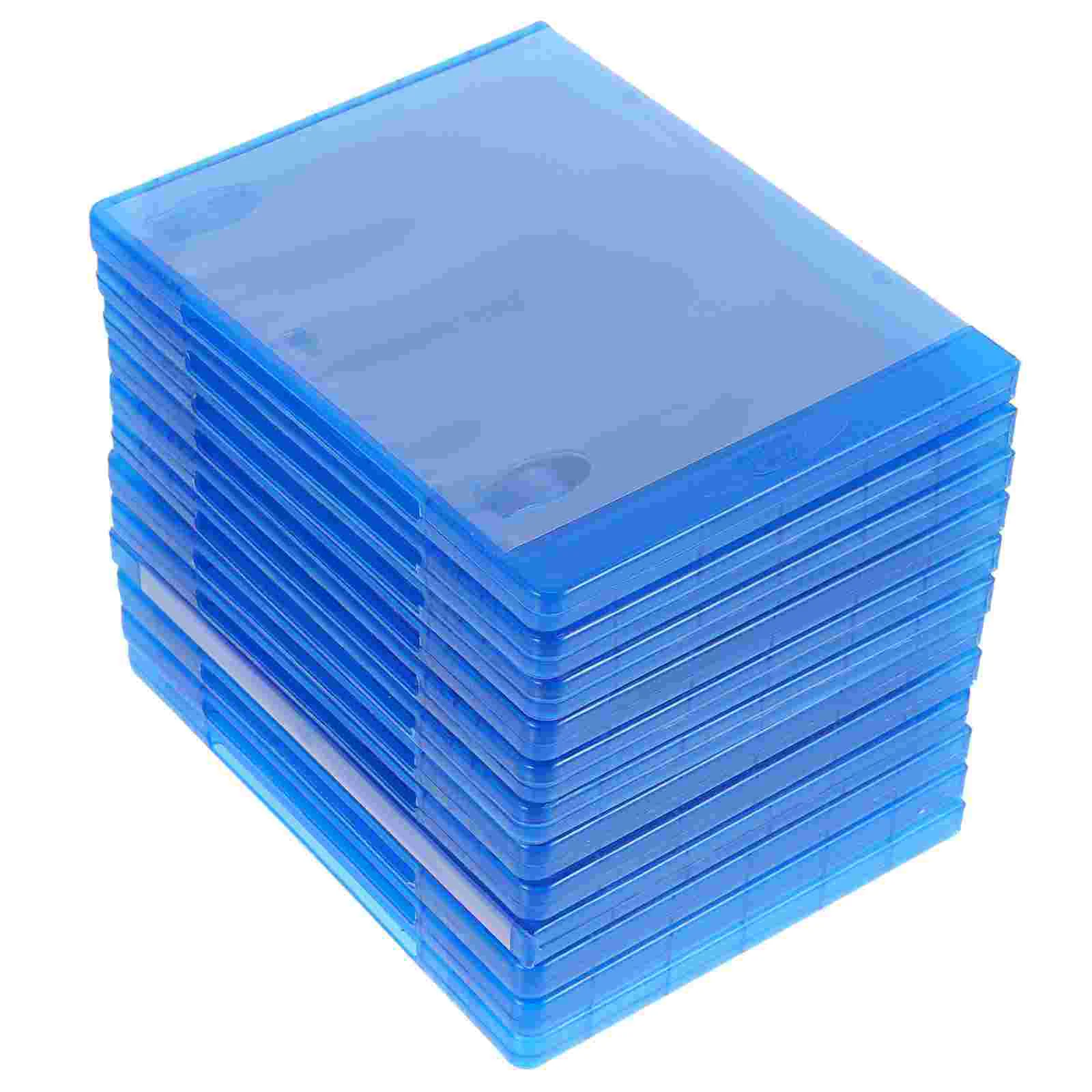 

12 Pcs CD Storage Box Dvd Storage Box Organizer Container Single Disc Protective Shell