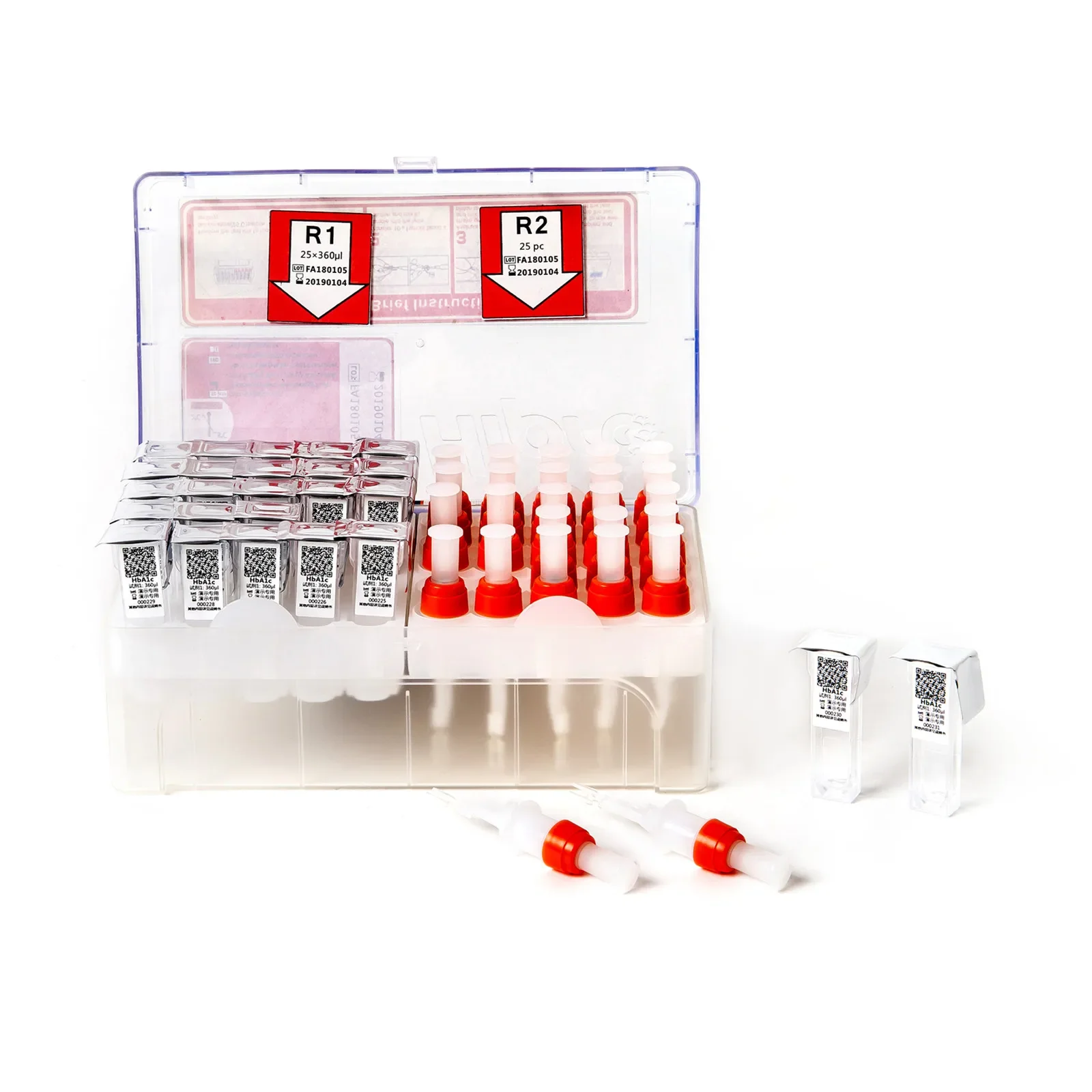 Hipro HP-AFS/1 A1 HBA1C TSH HSCRP+CRP LH CtnI D-Dimer AFP PSA 25 шт. в коробке