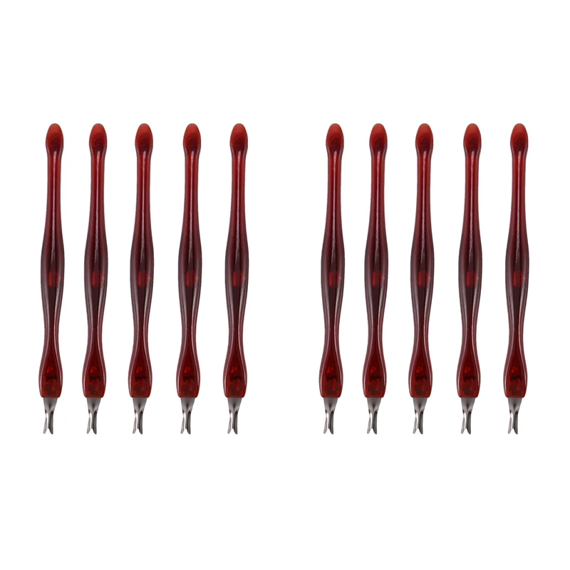 

10 шт. вилочный триммер нож для пилинга и удаления кутикулы Инструмент для дизайна ногтей женский Маникюрный Инструмент для ногтей инструме...