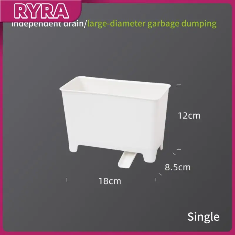 

Garbage Bag Rack Suspension Sink Waste Storage Foldable Trash Can Garbage Bin Kitchen Waste Drain Tank Residue Filter Box Pp