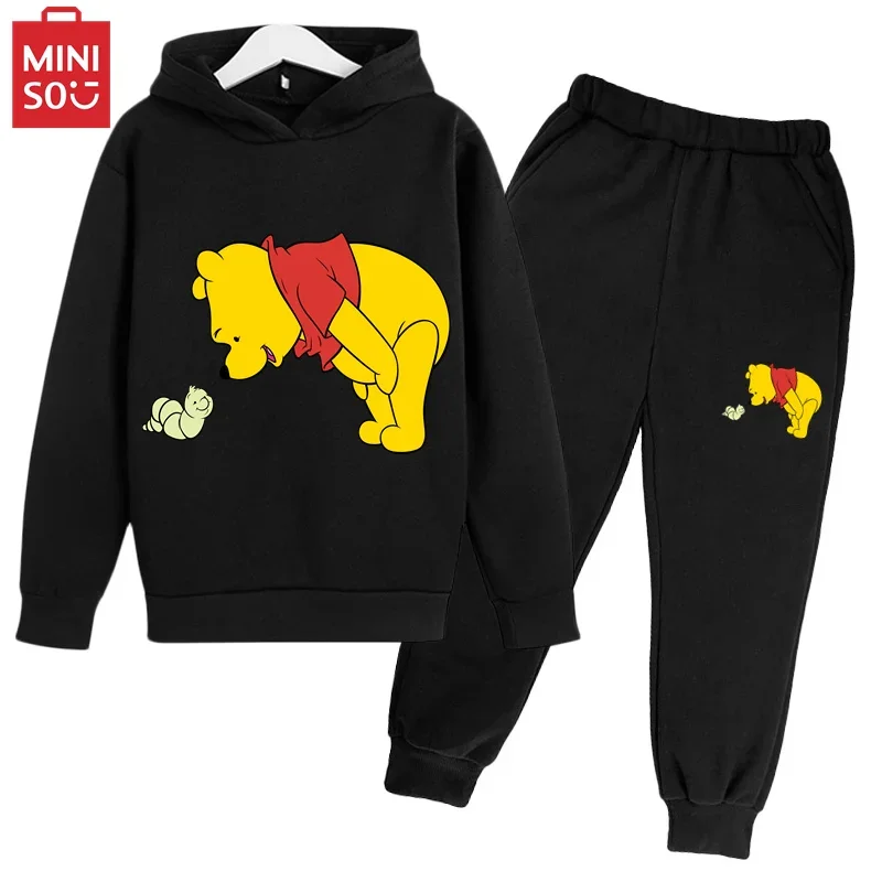 

Disney Mickey Mouse Clothes Sweatshirt Hoodie Pants 2 piece set Mickey Mouse Tracksuit girls children printed hoodie set