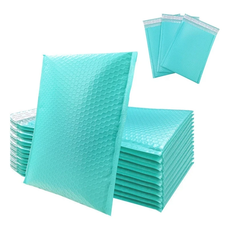 

60Pcs Bubble Mailers Poly Bubble Mailer Self Seal Padded Envelopes Gift Bags Blue Packaging Envelope Bags For Book