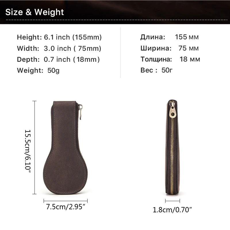 

Soft Horse Side Leather Watch Case Watch Protection Cover Anti-slide Cushion Fixed with Buckle for Wristwatch Jewelries