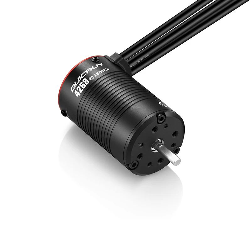 Фото НОВЫЙ Бесколлекторный двигатель HOBBYWING QuicRun 4268SL G2 2600KV / 4274SL G2 2000KV для радиоуправляемых внедорожных багги и грузовиков масштаба 1/8 №2