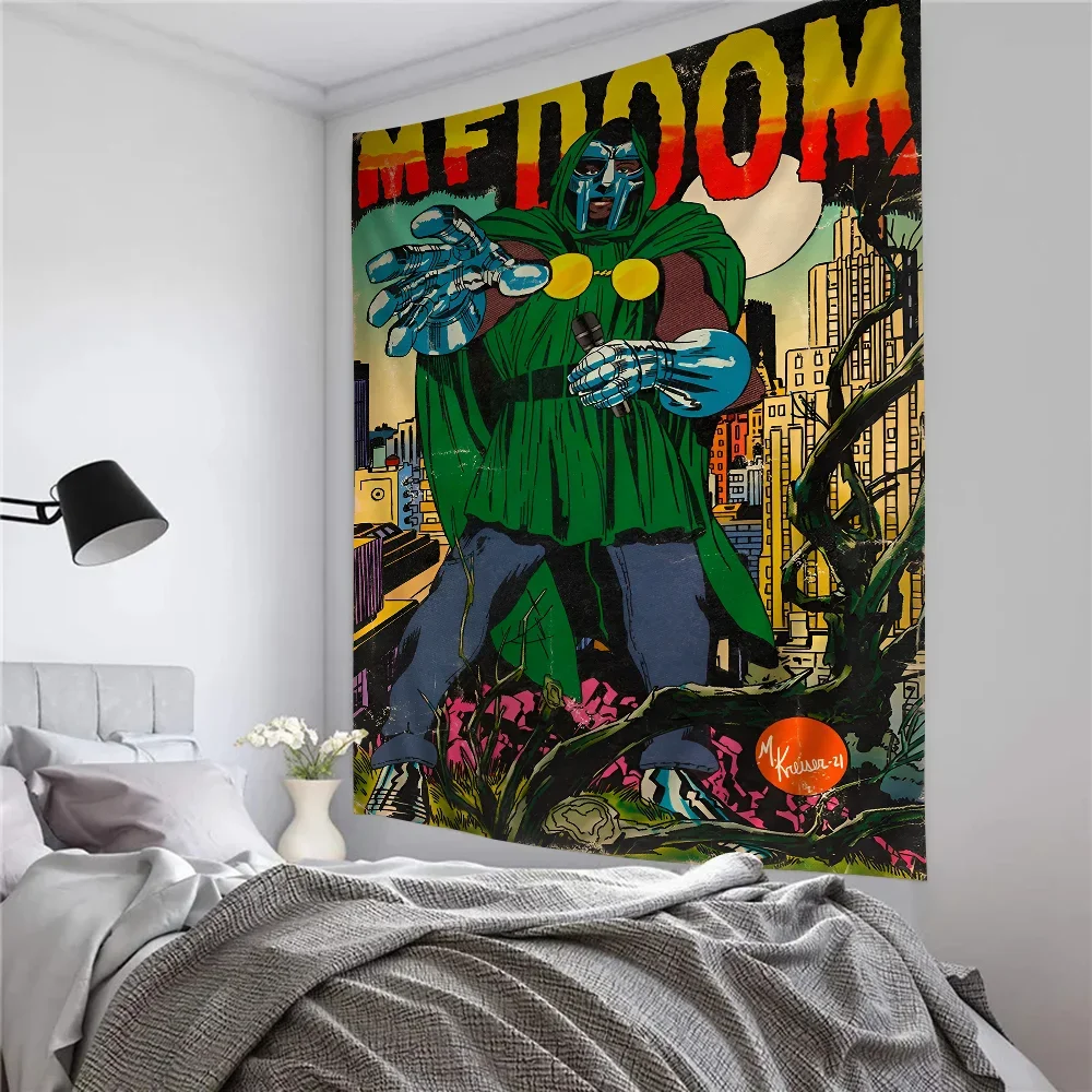 MF Doom Madlib гобелен с героями мультфильмов искусство научная фантастика комната