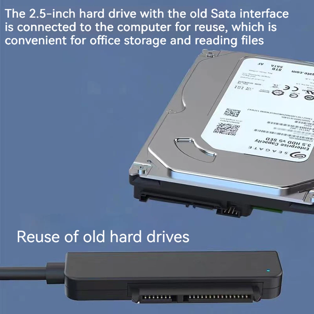 

Кабель-переходник USB3.0 для жестких дисков, 22-контактный разветвитель для жестких дисков HDD SSD, переходник «подключи и работай» для жестких дисков 2,5 дюйма