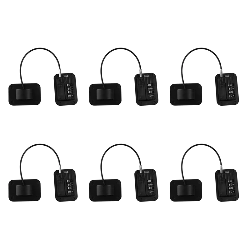 

6X Upgraded Password Window Lock Child Safety Lock Baby Protection Children Fridge Lock Door Cabinet Limiter Locks-Black