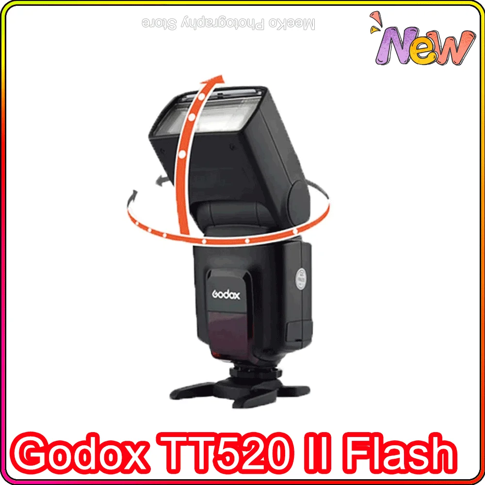 

Godox TT520 II Flash Video Light Build-in 433MHz Wireless Signal Flash Trigger Lamp For Canon Nikon Pentax Olympus DSLR Cameras