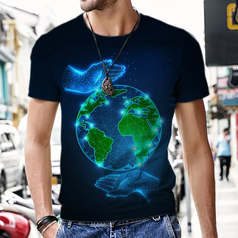 

Мужские футболки в стиле хип-хоп, модный Забавный пляжный спортивный костюм с круглым вырезом, новинка 2022, уличные топы, наряд в стиле Харадзюку, Повседневная футболка большого размера