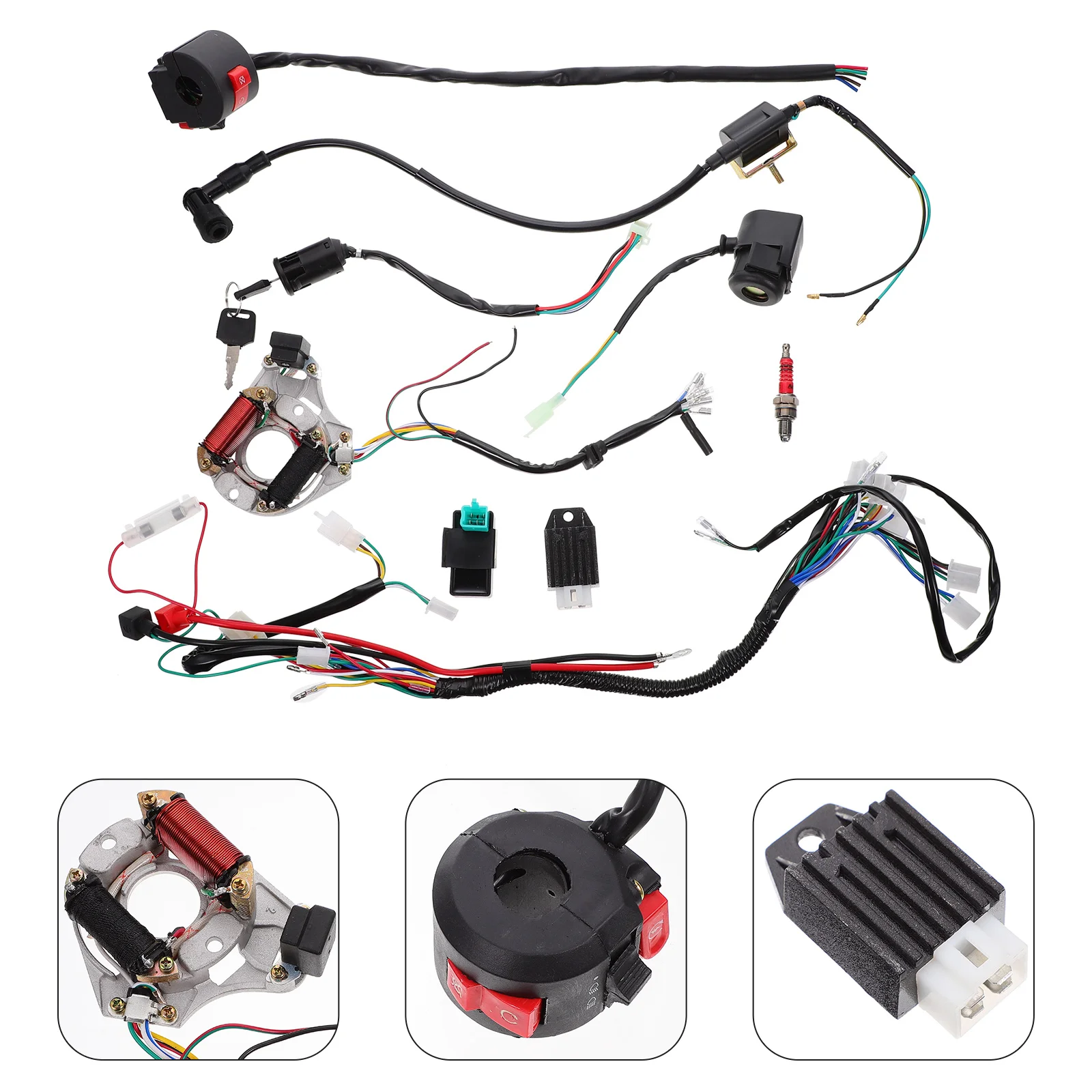 

Жгут проводов для квадроциклов, 1 комплект, комплект проводов для квадроциклов, сменный жгут проводов для квадроциклов, жгут проводов для кв...
