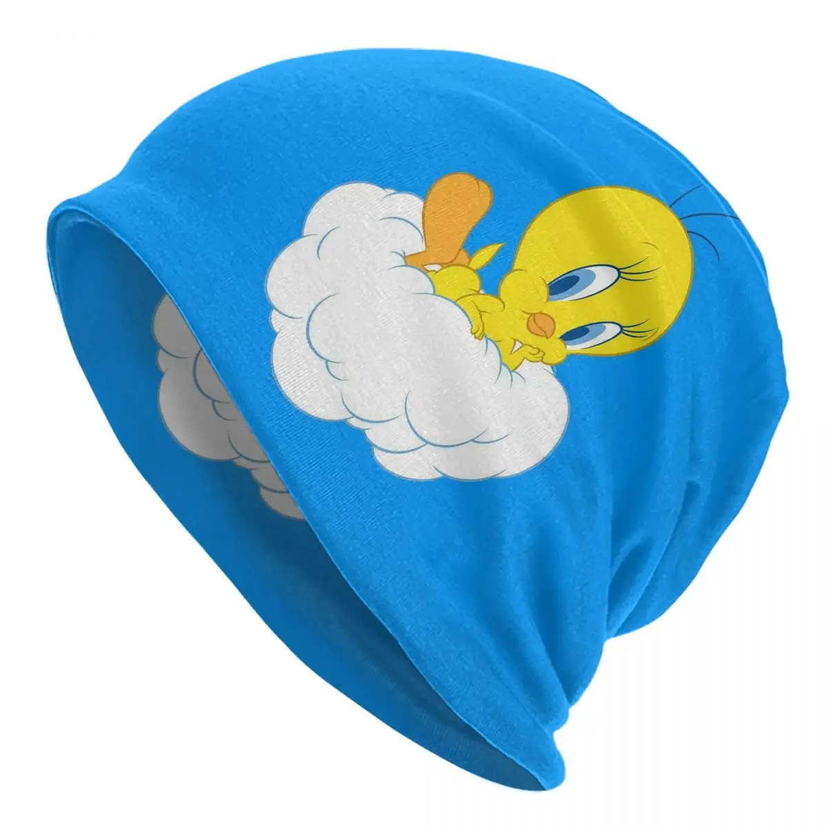 

Tweety Cartoon Bonnet Hats Knitted Hat Cool Outdoor Cute Yellow Bird Skullies Beanies Hats Men's Women's Warm Caps