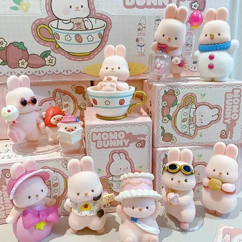 Kawaii кукла слепая коробка игривый сенсорный кролик Момо клубничный город