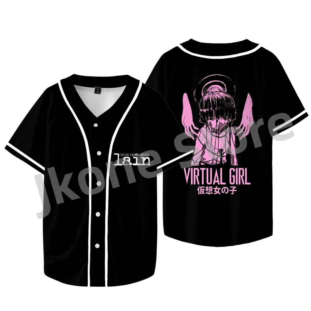 

Serial Experiments Lain T-shirts Merch Jacket Women Men Fashion Casual Short Sleeve