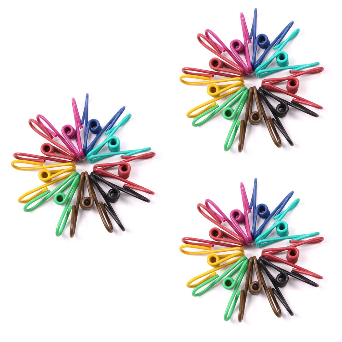 

3x PVC-Coasted Multi-purpose Steel Wire Laundry Clips Small Towels Clips Clothes Pegs for Home Kitchen Office