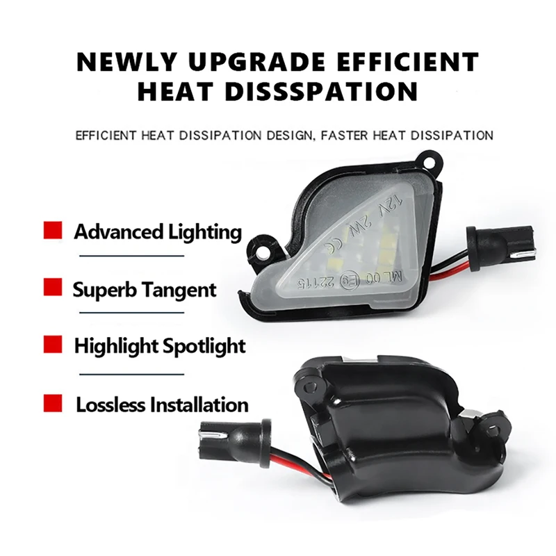 2 шт. светодиодные фонари под боковым зеркалом лампы приветствия для Skoda Superb Octavia 3