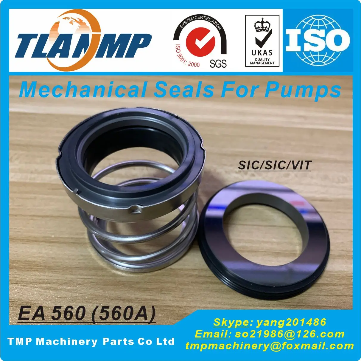 EA560-18192022252830323538404550 TLANMP механические уплотнения (SiCVIT) (560A-192022252830323538404550) (art.: 3920bb605fdbb) - 3920bb605fdbb