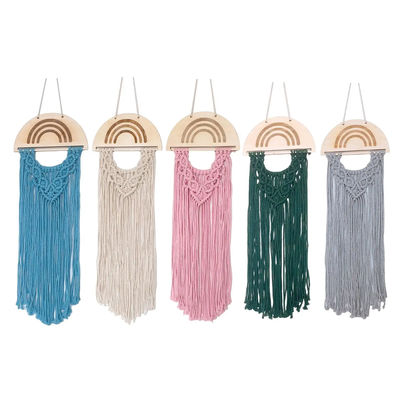 

Hanging Hair Clips Hanger Barrettes Fringe Macrame Hair Bow Holder for Girls
