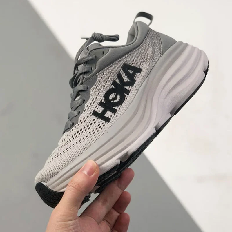 Original Bondi 8 Men and Women Lightweight Running Shoes Elastic Cushioning Road Running Sneakers Breathable Outdoor Sneakers