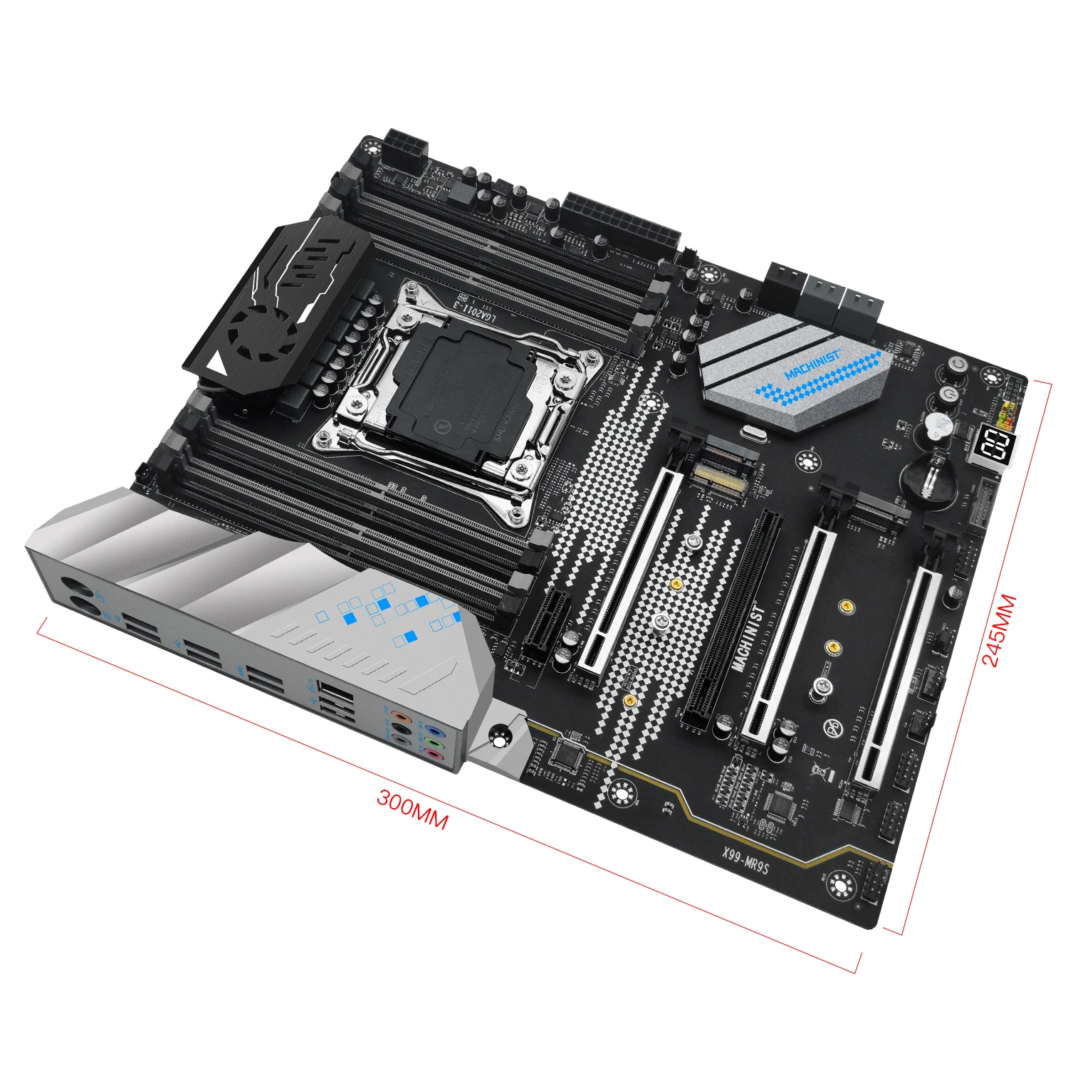 MACHINIST X99 MR9S материнская плата с Xeon E5 2699 V3 CPU 64 ГБ (4*16G) DDR4 RAM комплект памяти NVME M.2 SATA USB