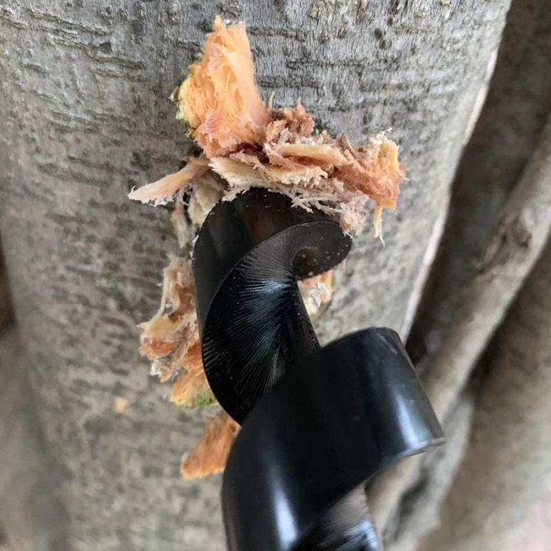 Деревообработка ручная дрель инструменты для разделения кемпинга черные ручные