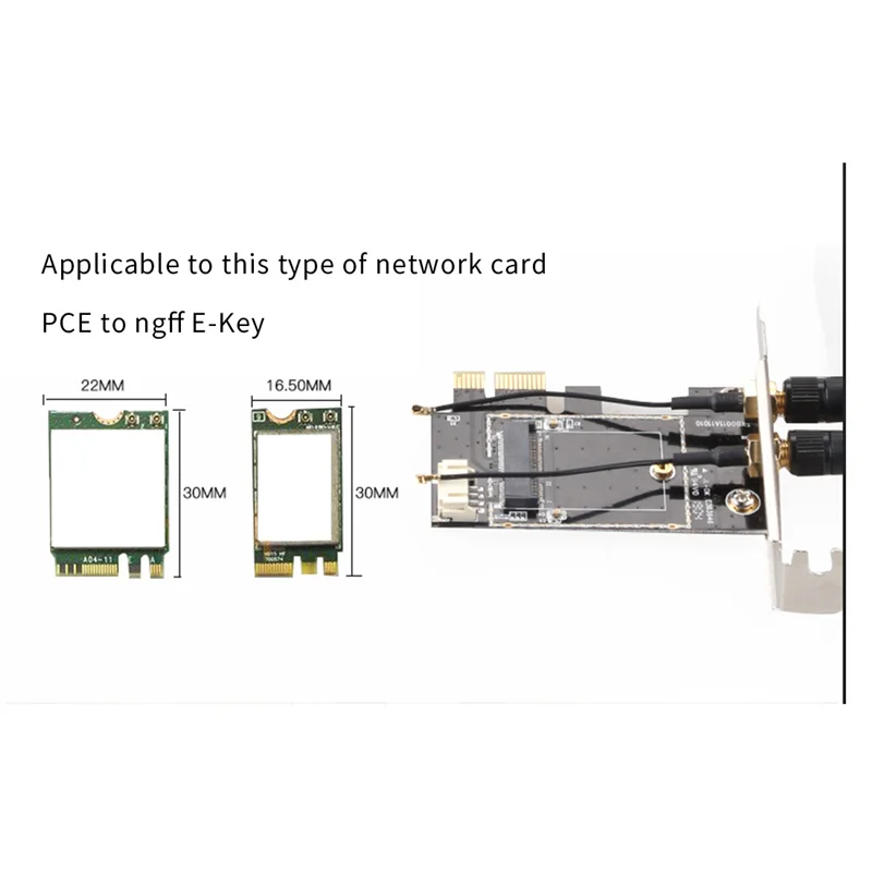 PCIE Wi-Fi адаптер для беспроводной сетевой карты M2 NGFF преобразователь Bluetooth