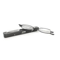 qgaop mini reading glasses men pen clip case presbyopic glasses golden magnifier eyewear small reading glasses for women