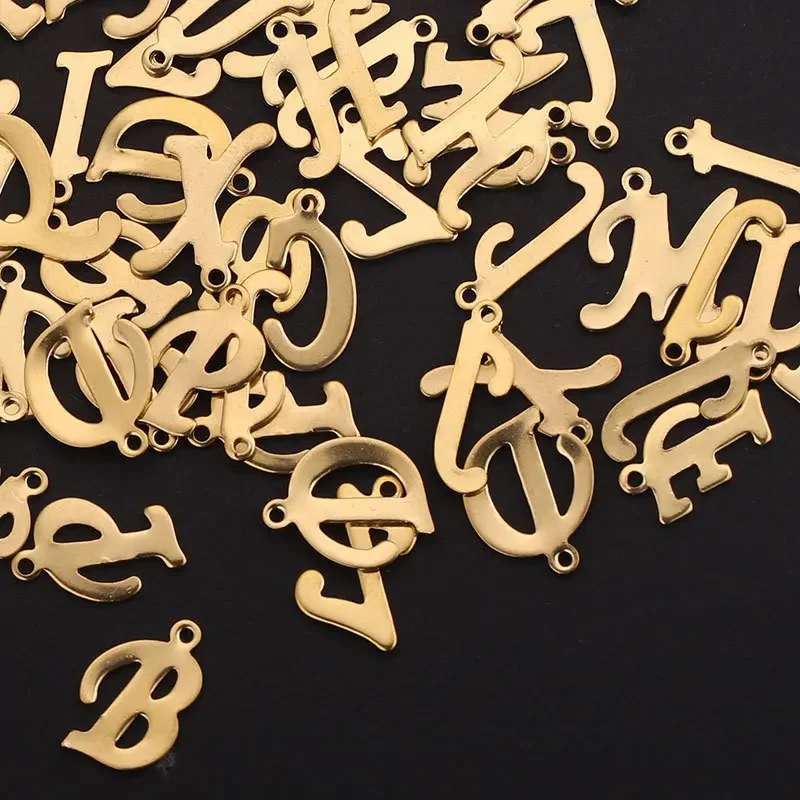 Кулон из нержавеющей стали с английским алфавитом ювелирные аксессуары