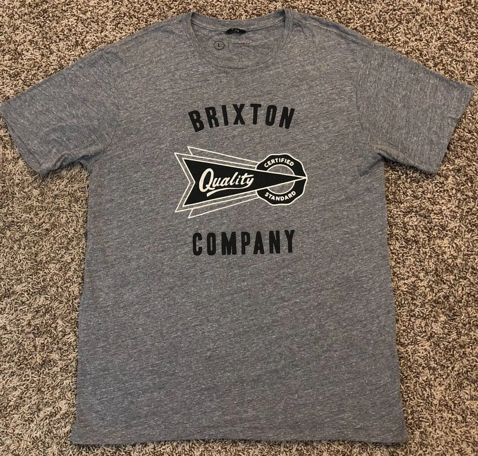 Качественная сертифицированная стандартная мужская серая футболка большие