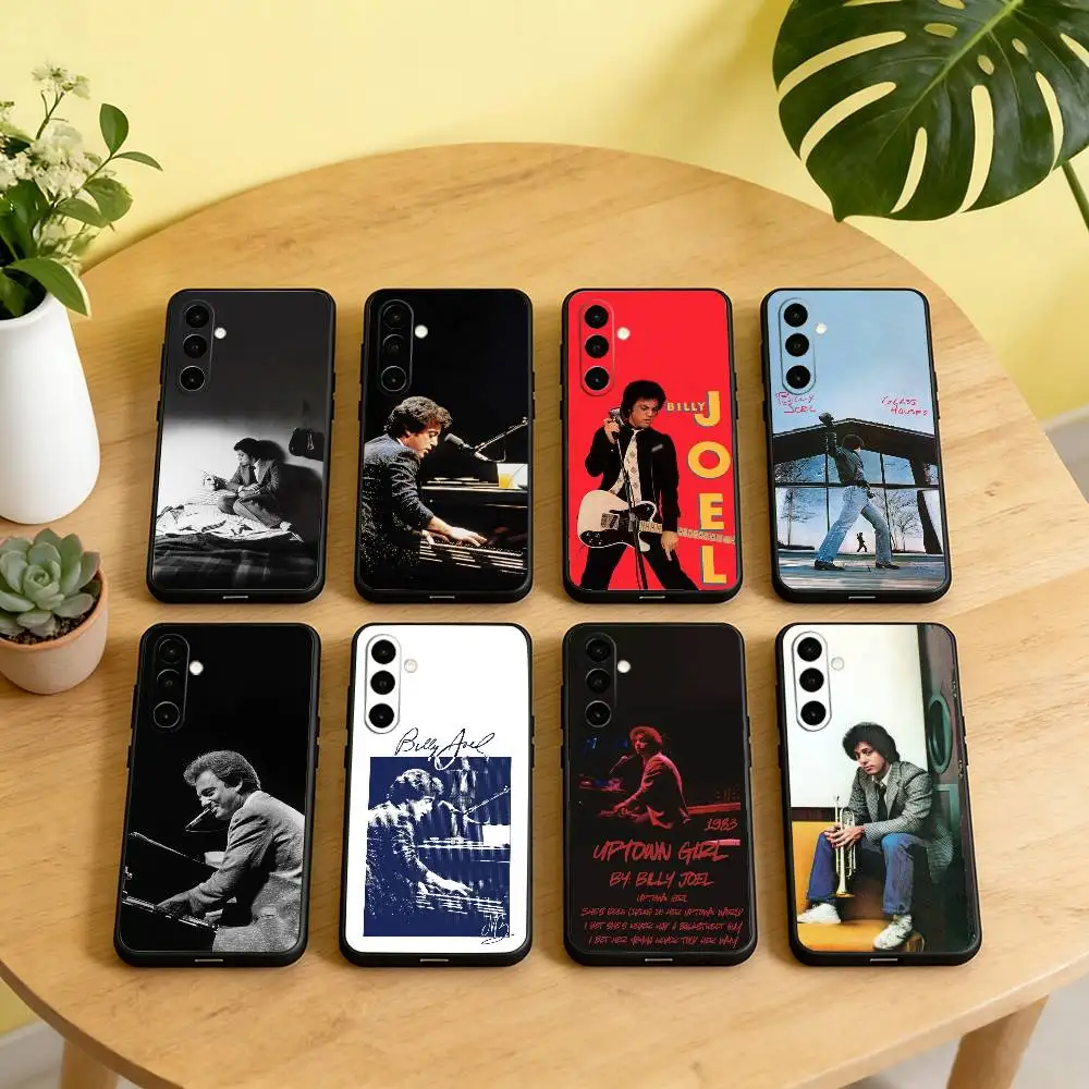 Фото Чехол для телефона B-Billy Joel Singer для Samsung Galaxy A73, A72, A71, A70, A53, A52, A51, мягкий силиконовый черный чехол №1
