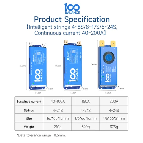 Smart BMS 100 BALANCE WiFi Bluetooth для литий-ионных аккумуляторов 4S-100A