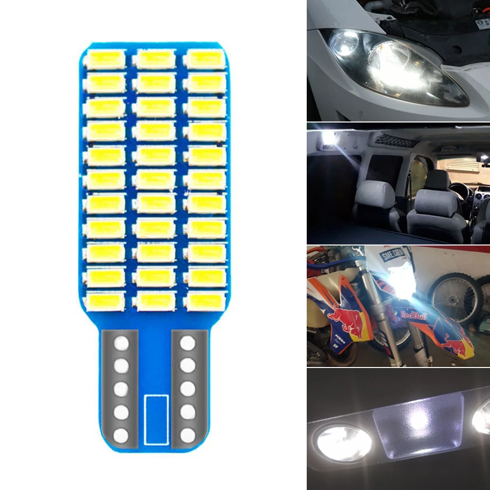 

1 шт. Универсальный сигнал для багажника T10 W5W DC 12 В 3014 33SMD Canbus силиконовый корпус купольная лампа автомобильный СВЕТОДИОДНЫЙ парковочный тум...