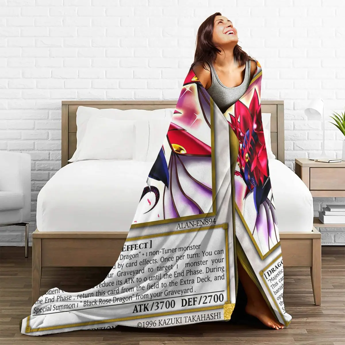 Искусственная Роза Фланелевое кондиционирование воздуха Yu-Gi-Oh аниме