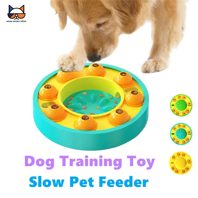 Dog Puzzle Toys Turntable Multifunction Pet Food Dish Interactive Games 1