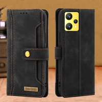 book case for oppo realme 9 pro plus case wallet pocket coque for realme9 pro cover pu leather protector shell