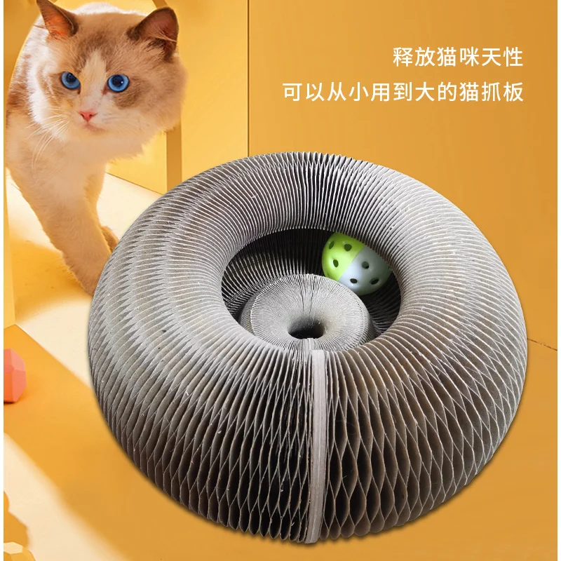 

1PC Magic Organ Cat Scratch Board Cat Toy with Bell Cat Grinding Claw Cat Climbing Frame Cat Scratch Toy Dropshipping