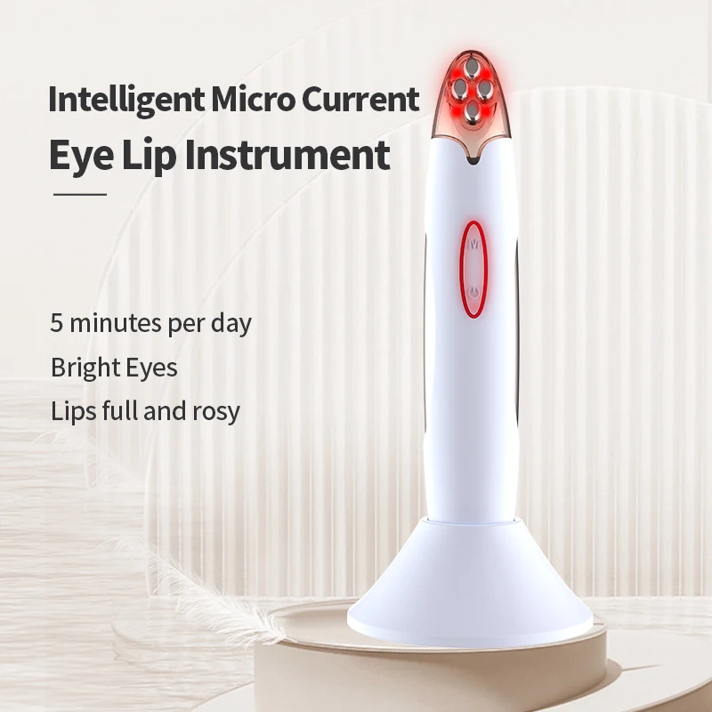 

EMS Eye Beauty Device RF Microcurrent Anti Wrinkle Remove Bags Dark Circles Light Therapy Eye Lips Lifting Massage Instrument