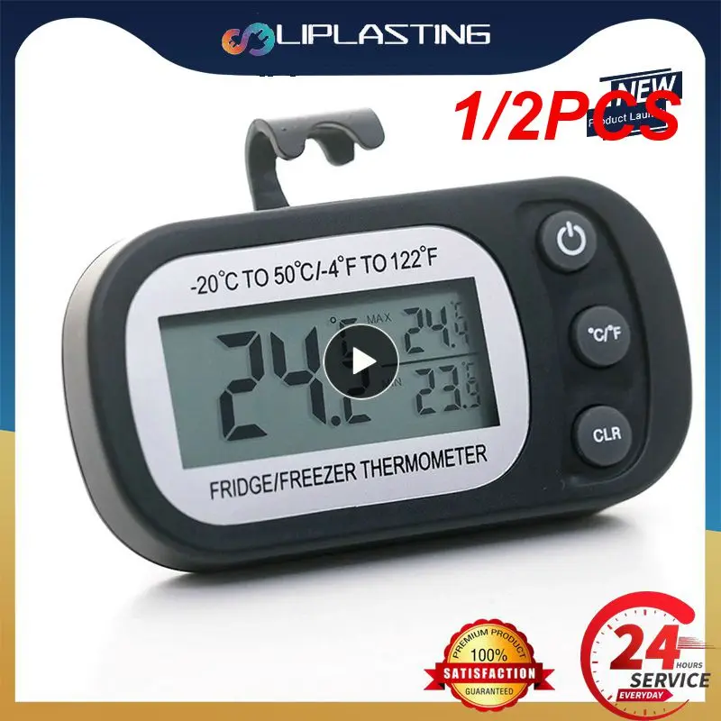 1/2 шт. электронный цифровой термометр для холодильника
