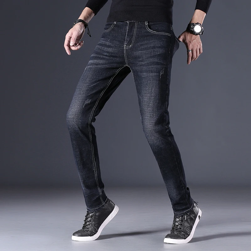 Men's Jeans Y2k Jeans Men's Slim Pants High Waist Party Straight Wide Leg Pants Casual Roller Skating Premium Brand Clothing New