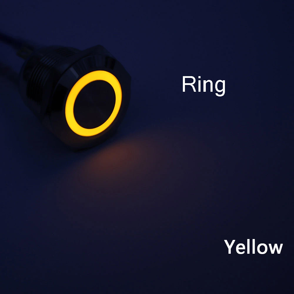 

Водонепроницаемый круглый светодиодный выключатель DIANQI 12/16/19/22мм