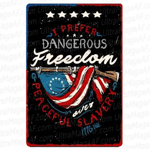 Я предпочитаю опасную свободу за мирное рабство Патриотический Американский