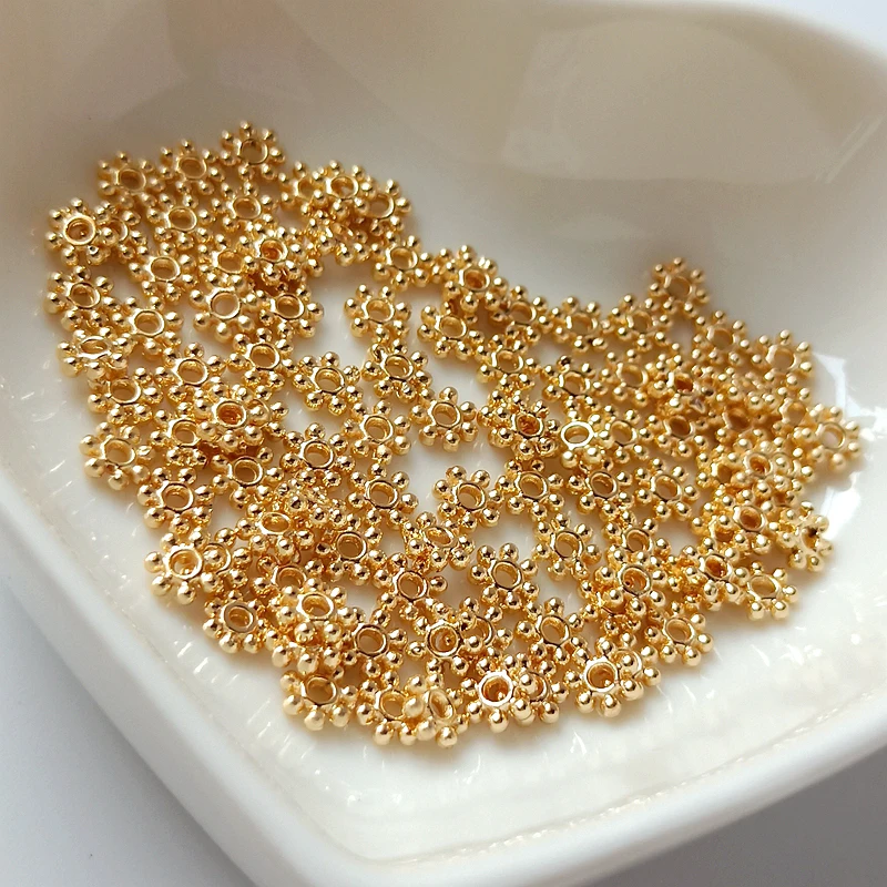 

Кольцевой Разделитель с медным покрытием и золотом 14 к, 4-6 мм, 50 шт.