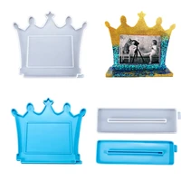 photo frame silicone molds crown shape hand craft table ornaments epoxy resin mould for diy home decoration tools supplies
