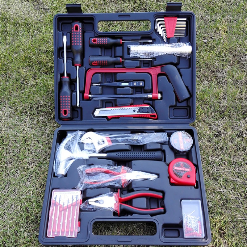32-piece Toolbox Dual-purpose Car Repair Tool Set Portable Multi-function Professional Mechanical Toolbox Household Supplies