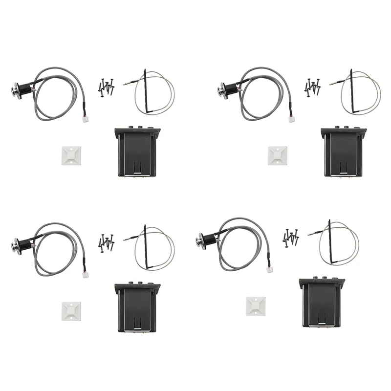 

4X Z5215 Black 3 Band Acoustic Guitar EQ Equalizer Set Preamp Pickup Piezo