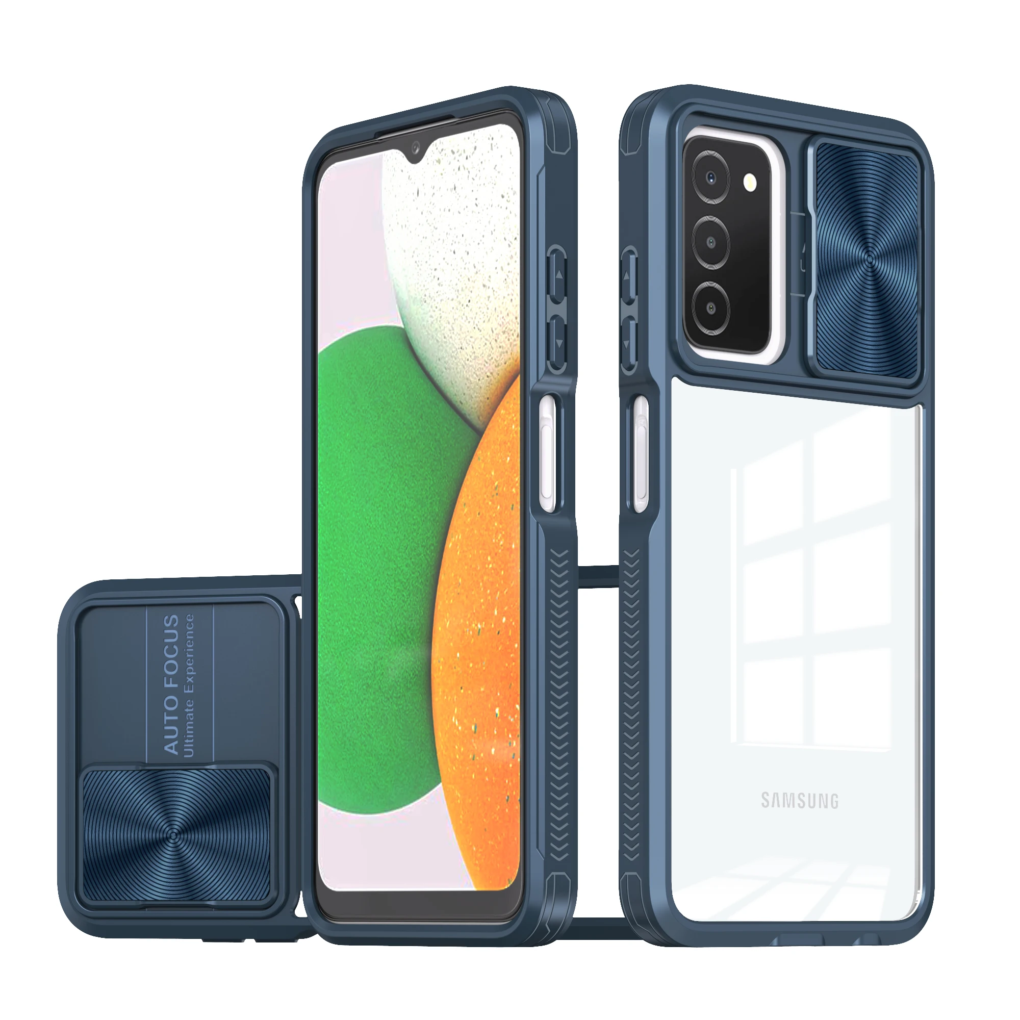 

Прозрачный чехол с раздвижным окошком для Samsung Galaxy A03S A03 CORE полноразмерная Защита HD акриловый ударопрочный жесткий чехол
